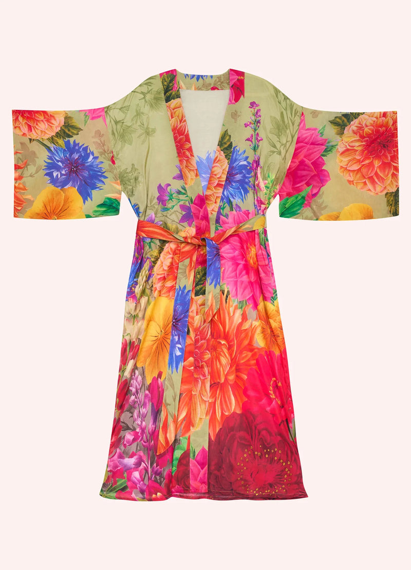 Kimono Gown - Bountiful Blooms