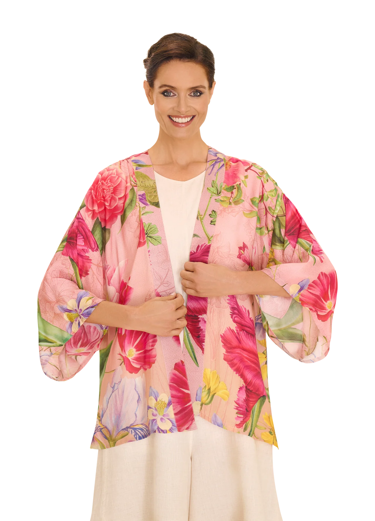 Kimono Jacket - Floral Study in Petal