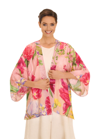 Kimono Jacket - Floral Study in Petal