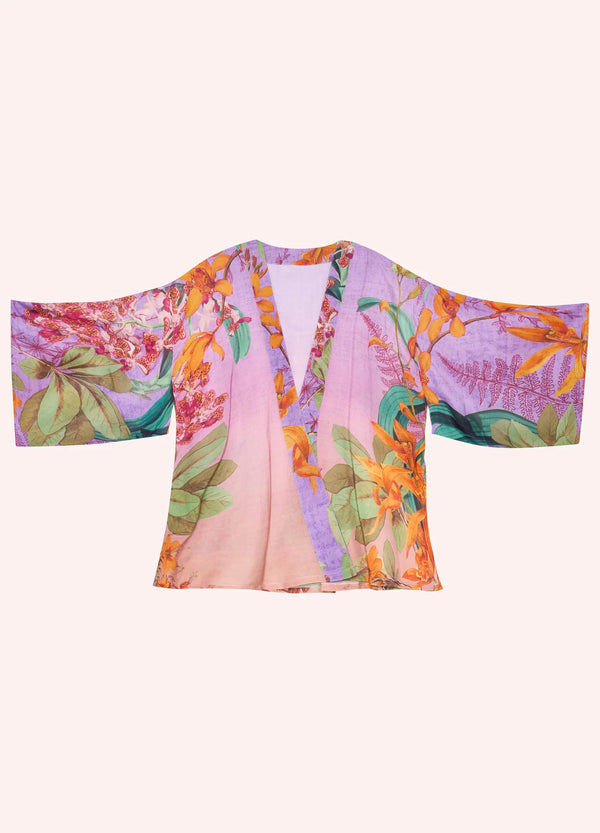 Kimono Jacket - Botany Bliss in Lavender