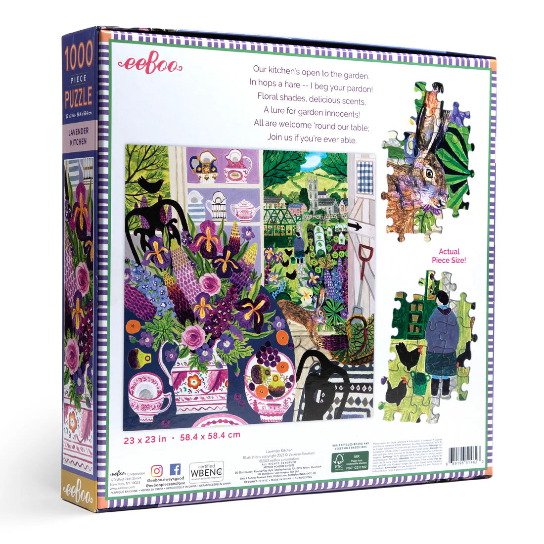 Lavender Kitchen 1000 Piece Puzzle
