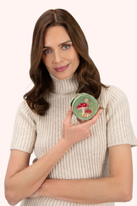 Toadstools Embroidered Jewelry Box