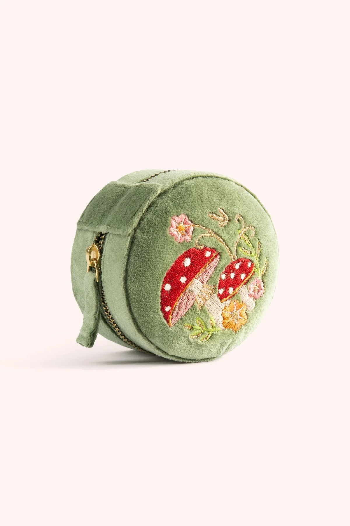 Toadstools Embroidered Jewelry Box
