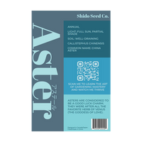 Aster Flower Seeds Packet