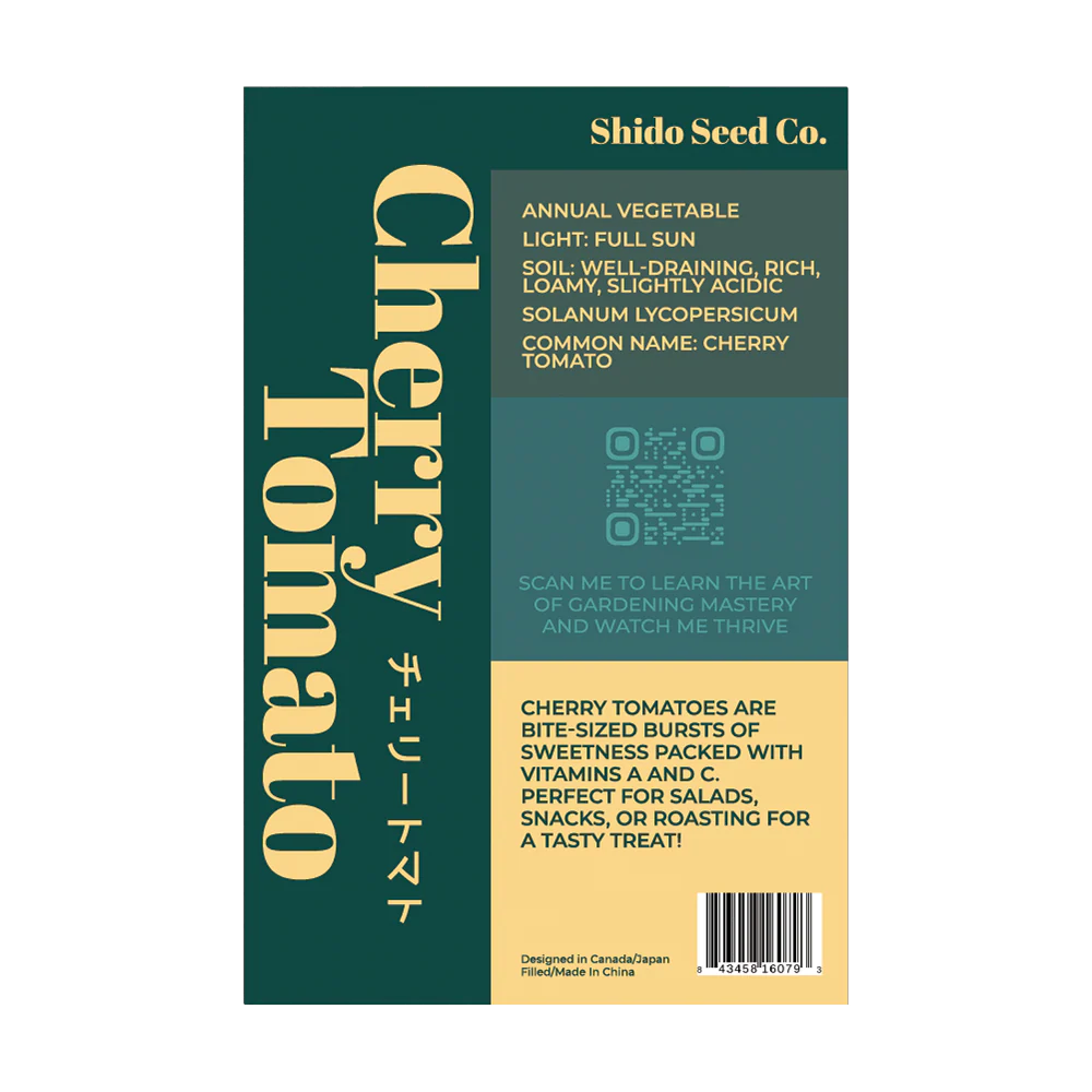 Cherry Tomato Vegetable Seeds Packet