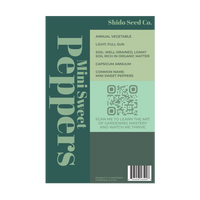 Mini Sweet Peppers Vegetable Seeds Packet