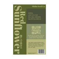 Red Sunflower Flower Seeds Packet