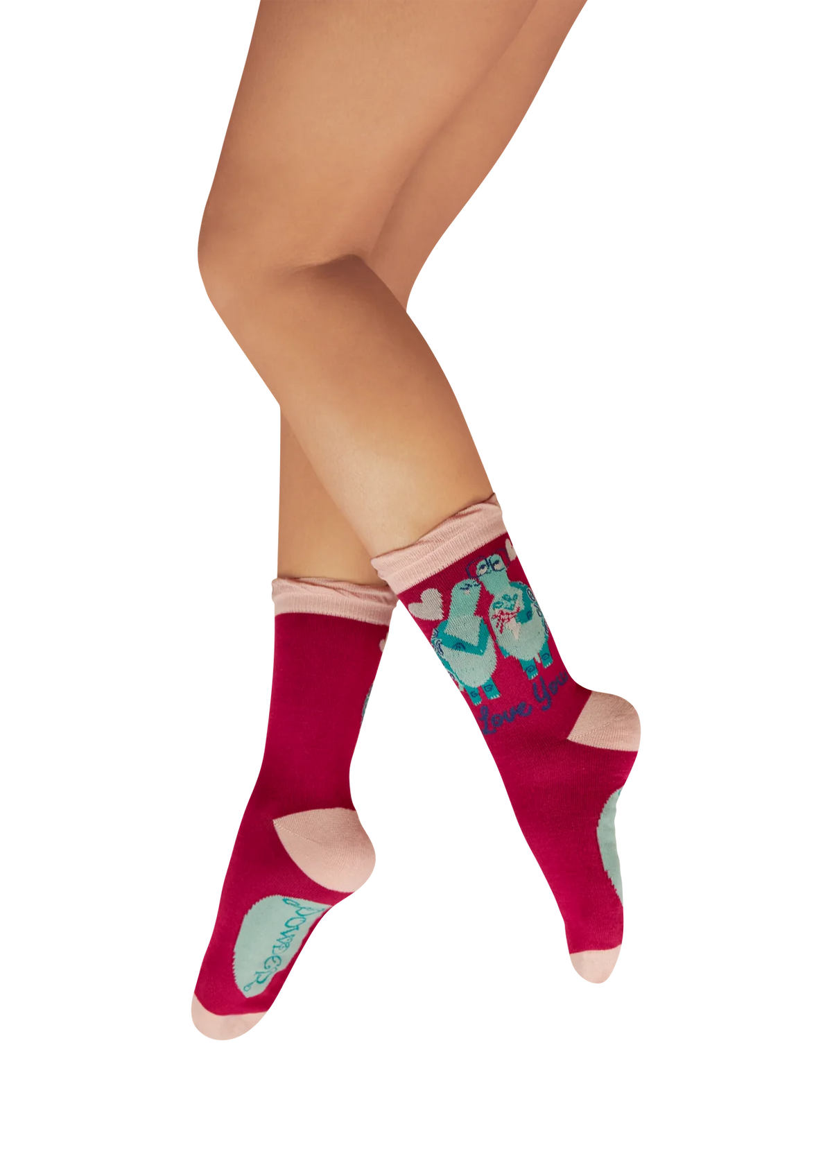 Ladies' Ankle Socks - Love You Long Time Tortoises