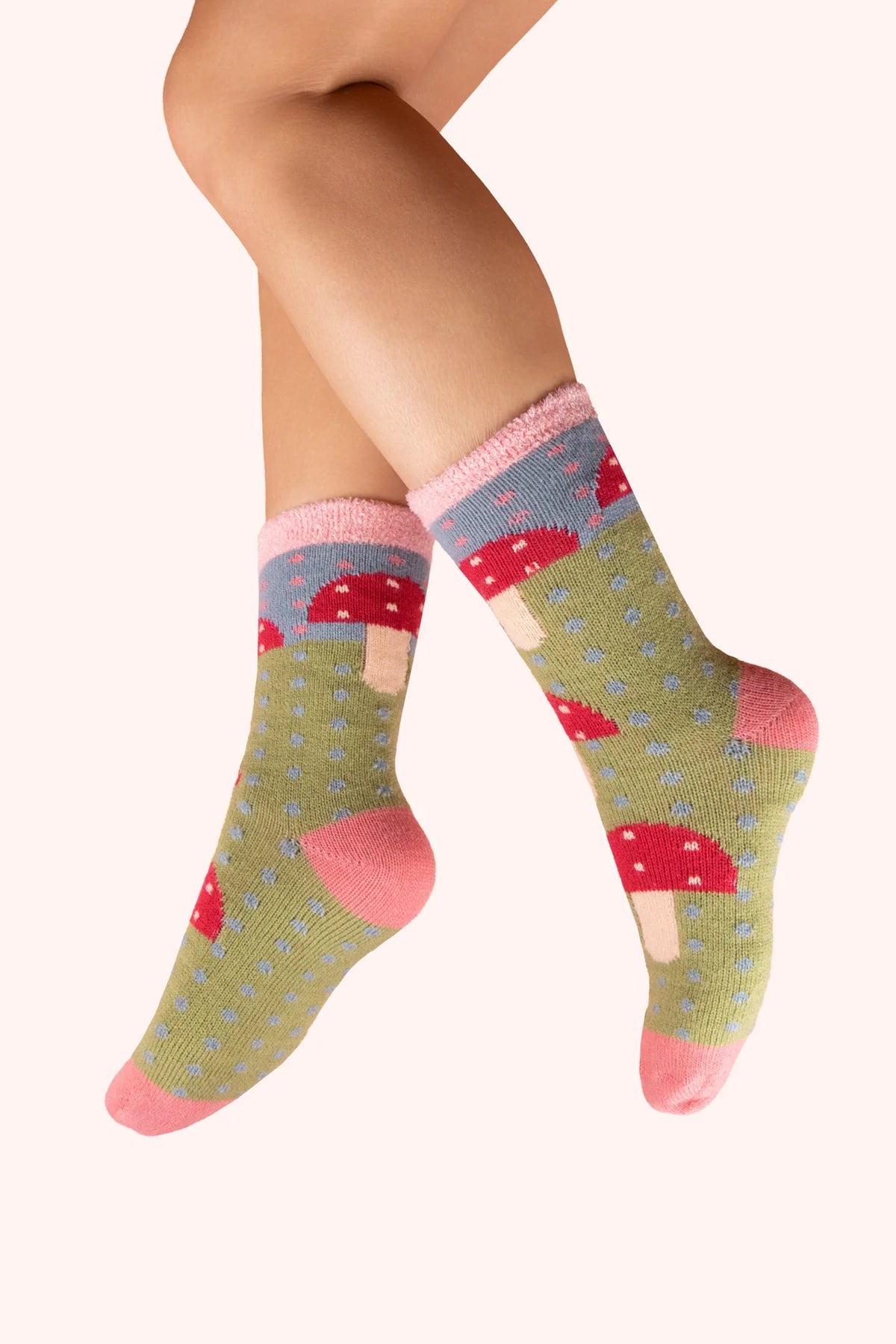 Powder Women's Socks - Cozy Toadstool