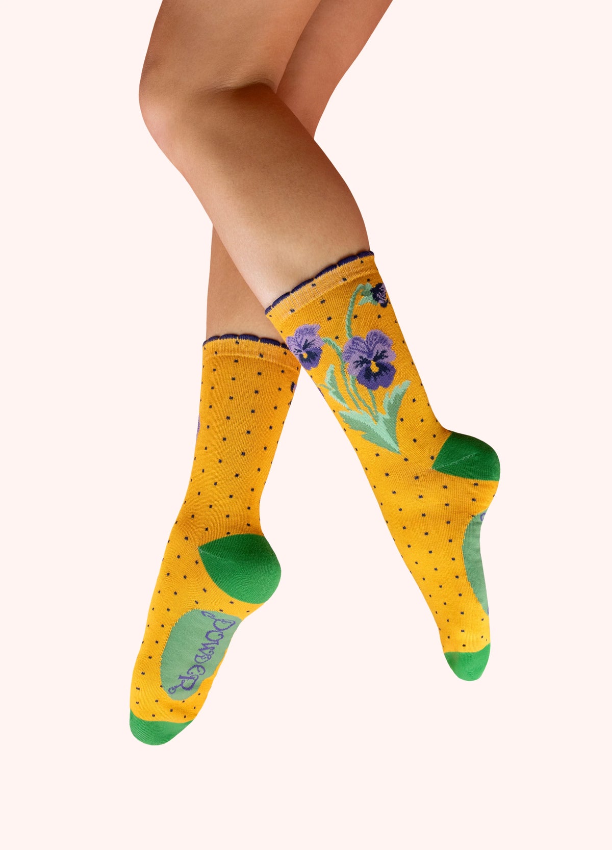 Perfect Pansies Ankle Socks