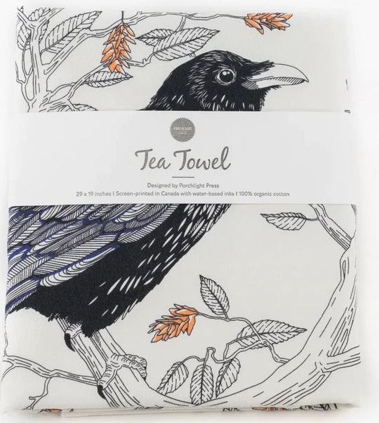 Crow Tea Towel