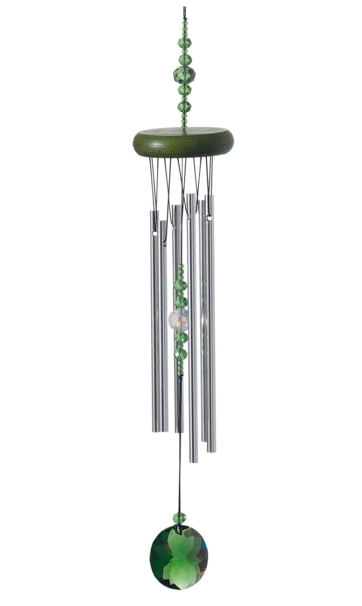 Woodstock Chimes - Crystal Emerald Chime