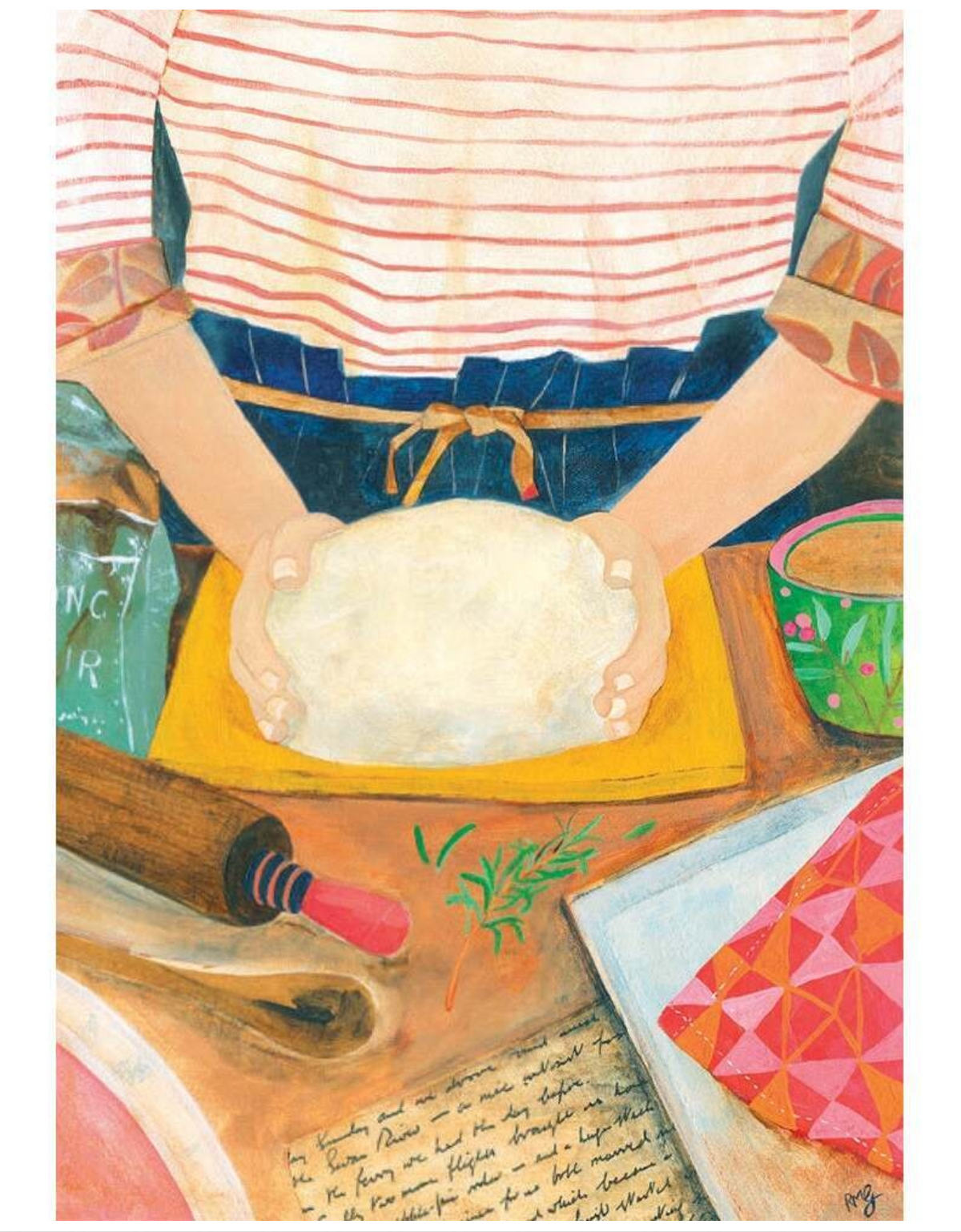 Breadmaking Greeting Card
