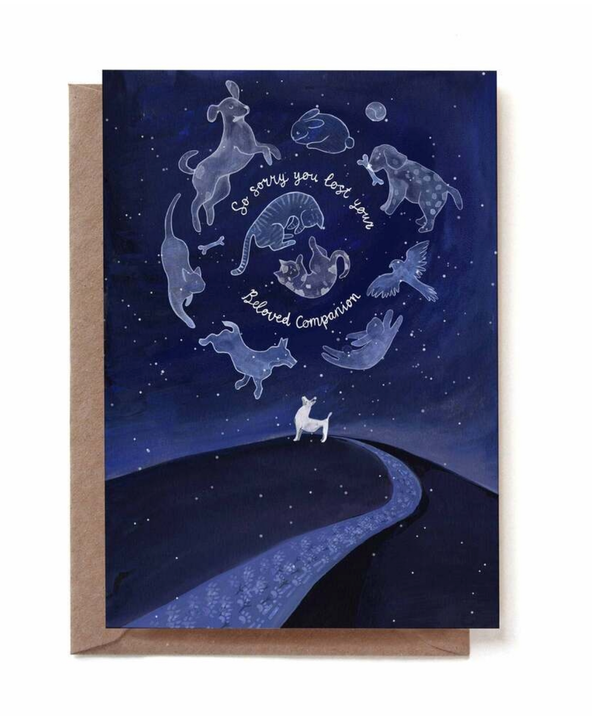 Pet Sympathy Card - Stars