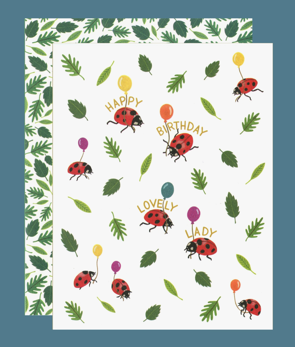 Ladybug Lovely Lady Birthday Card