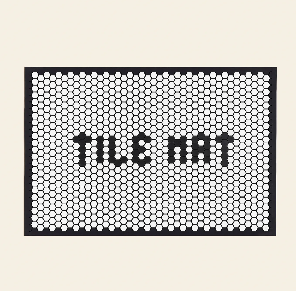 Tile Mat by Letterfolk - White with Black