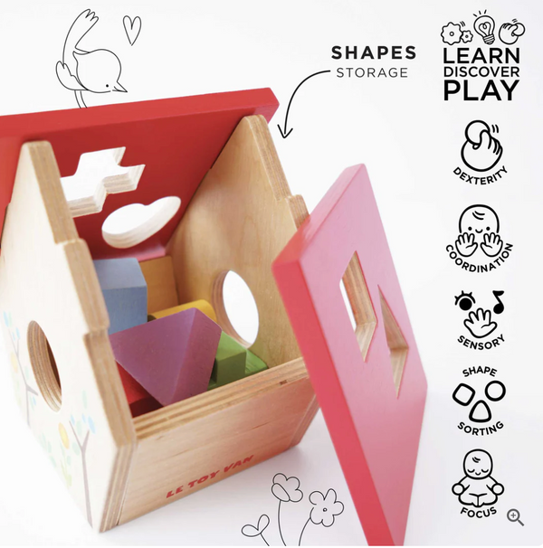 Woodland Birdhouse Shape Sorter