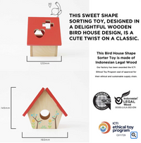 Woodland Birdhouse Shape Sorter