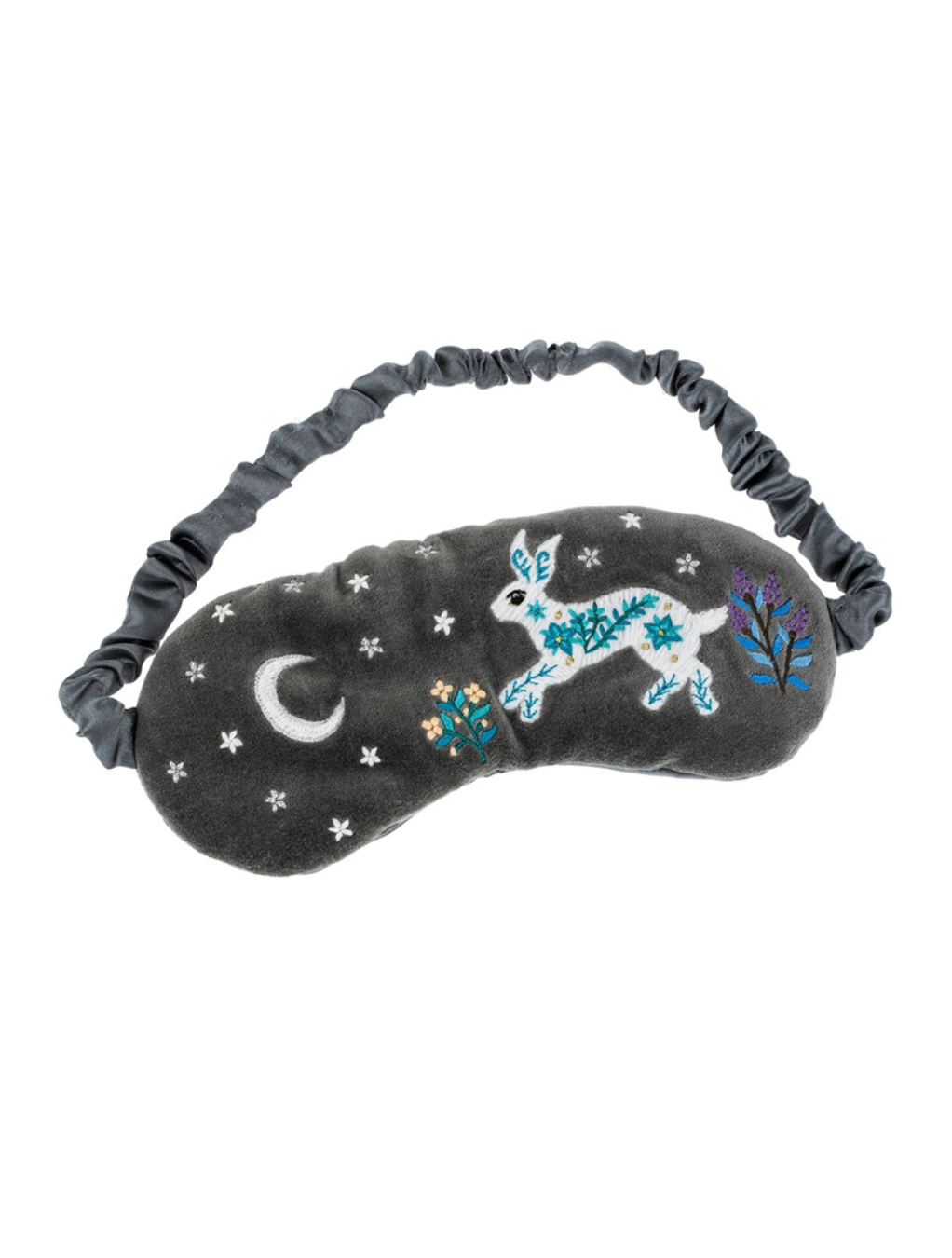 Celestial rabbit embroidered eye (sleep) mask