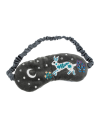 Celestial rabbit embroidered eye (sleep) mask