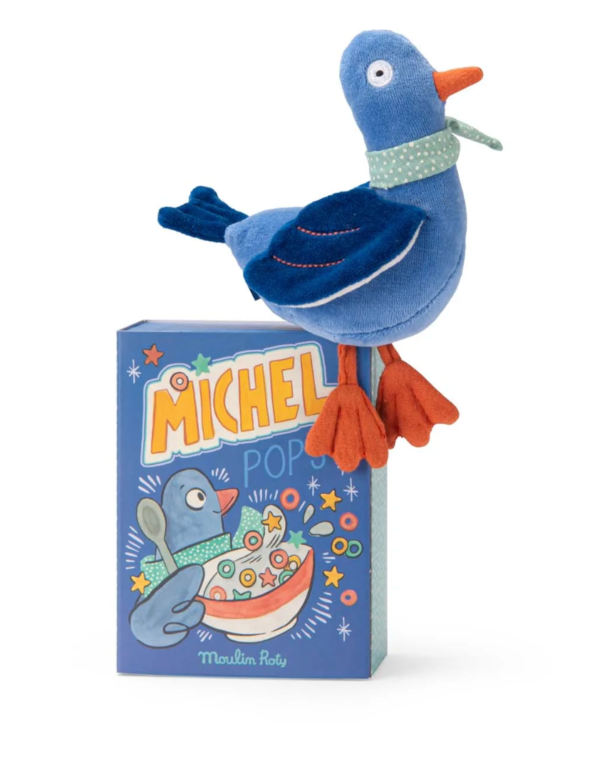 Moulin Roty - Michel the Pigeon Baby Rattle