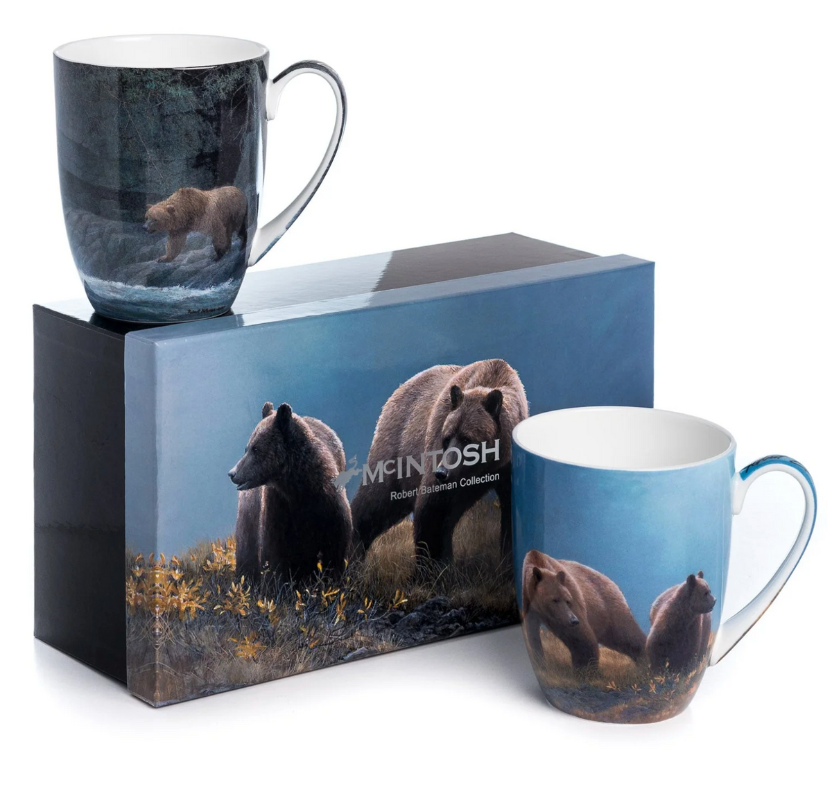 Bateman Grizzlies Set of 2 Mugs