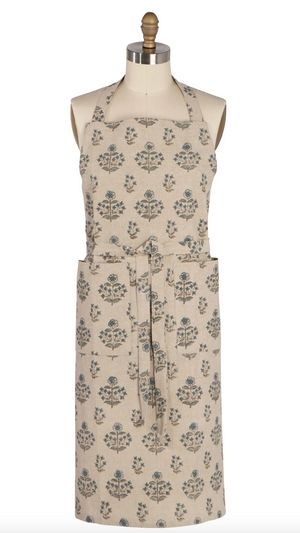 Salvia Block Print Apron