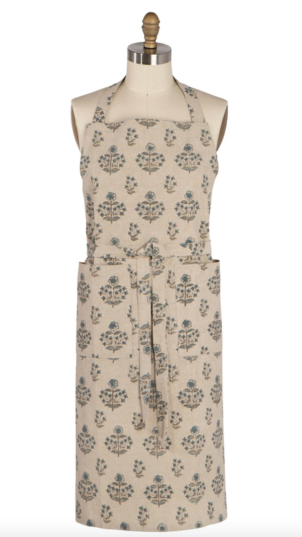 Salvia Block Print Apron