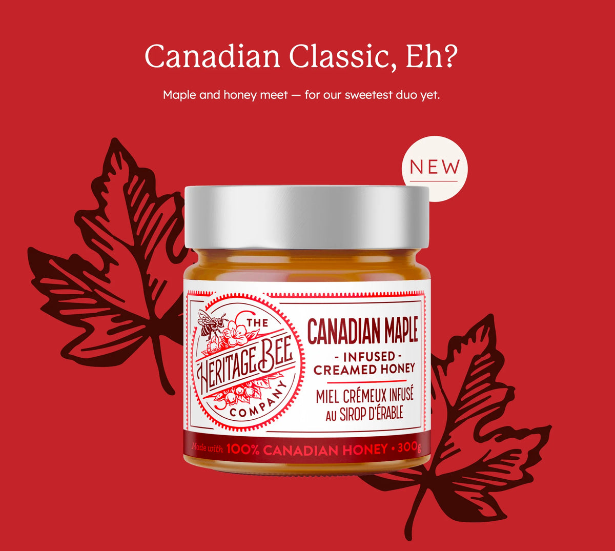 Heritage Bee Co. - Canadian Maple Creamed Honey - 300g