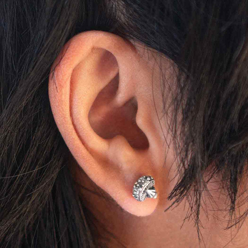 Agaric Mushroom Post Earrings