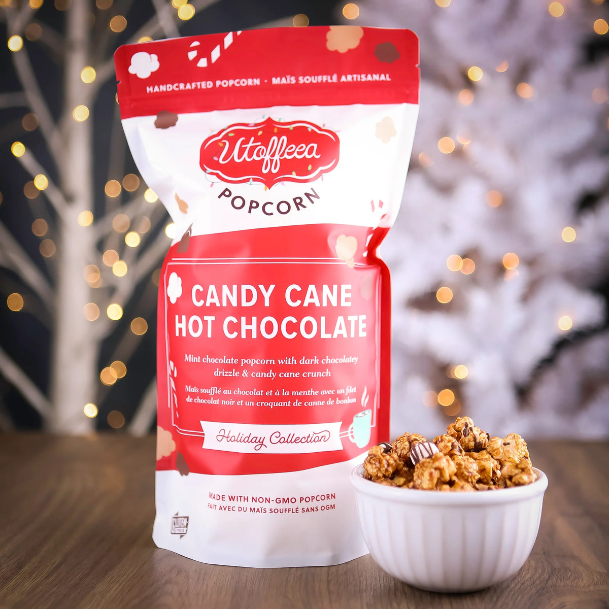 Utoffeea Candy Cane Hot Chocolate Popcorn