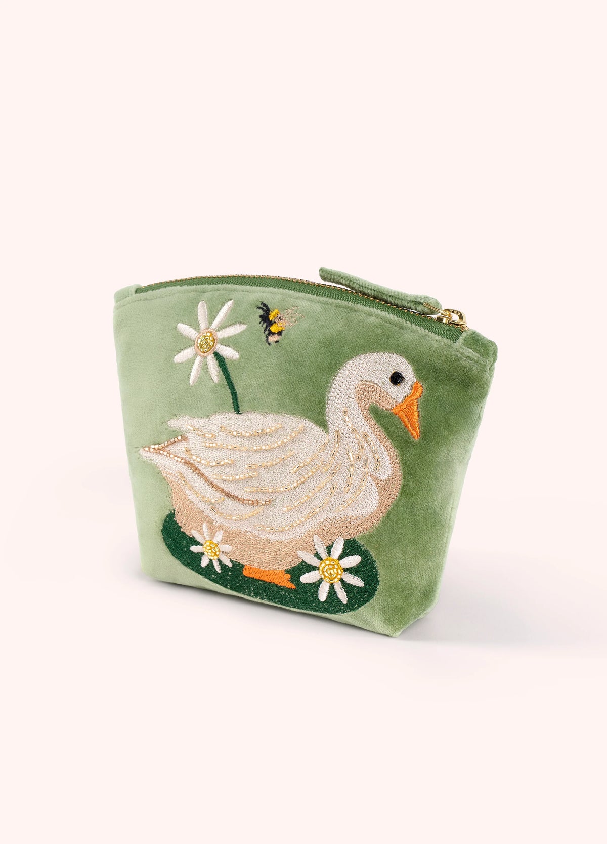 Garden Goose Mini Velvet Pouch