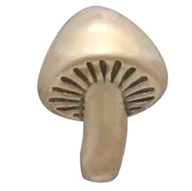 Bronze Mushroom Post Earrings