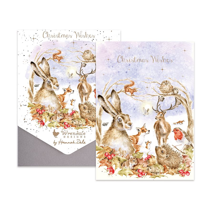 Wrendale Christmas Card Set - Winter Woodland