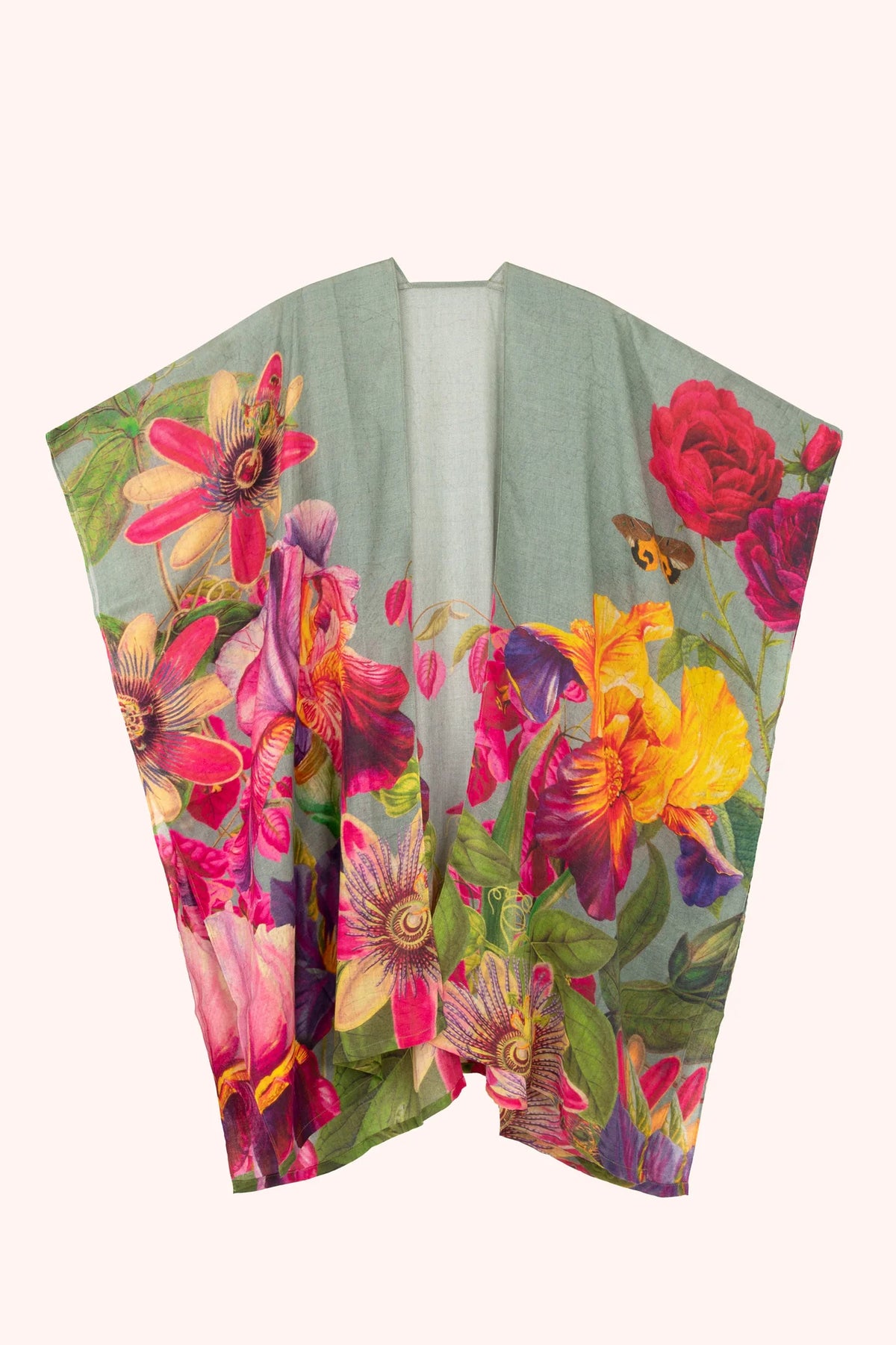 Winter Iris in Ice Wool Wrap Scarf