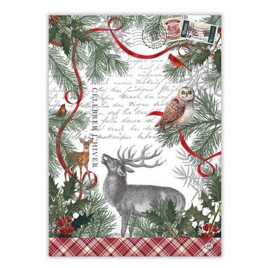 Winter Woodland Kitchen Towel