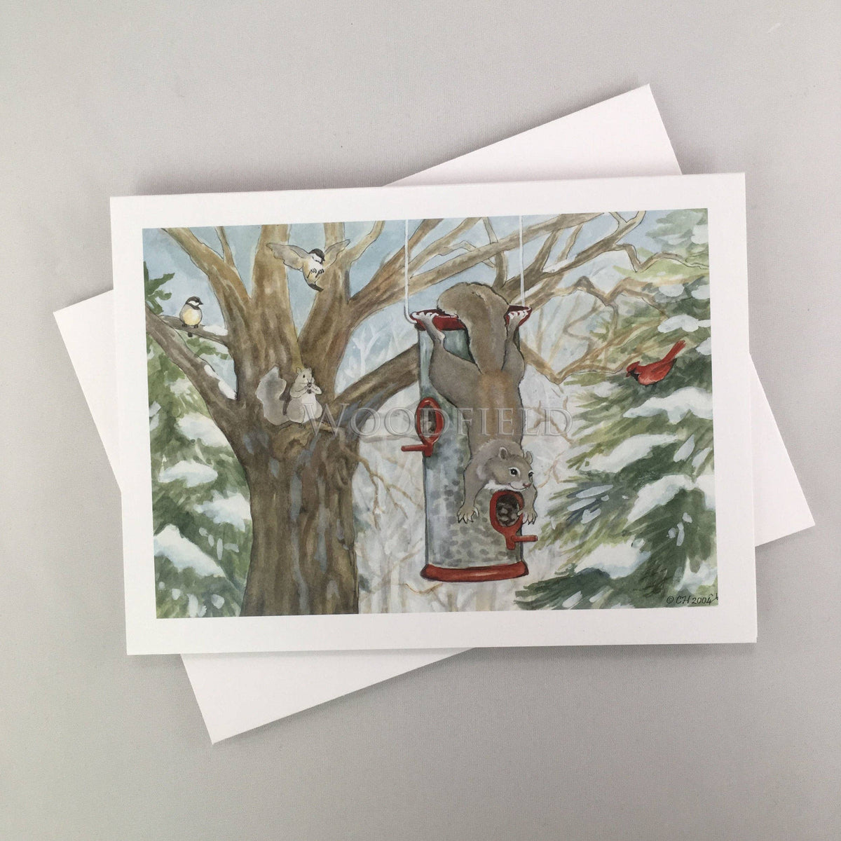 Chester's Bird Feeder Notecard