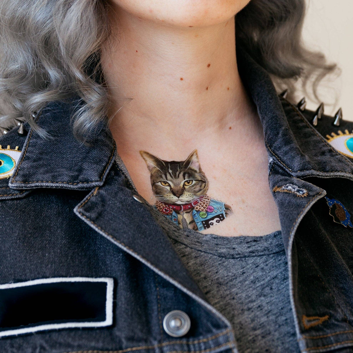Tattly - Punk Cat Tattoo Pair