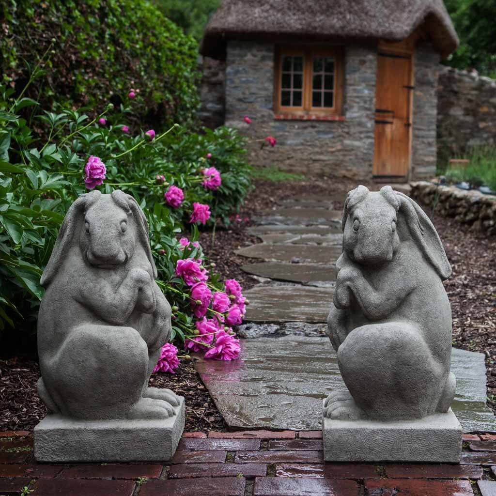 Campania Newport Rabbit Statues