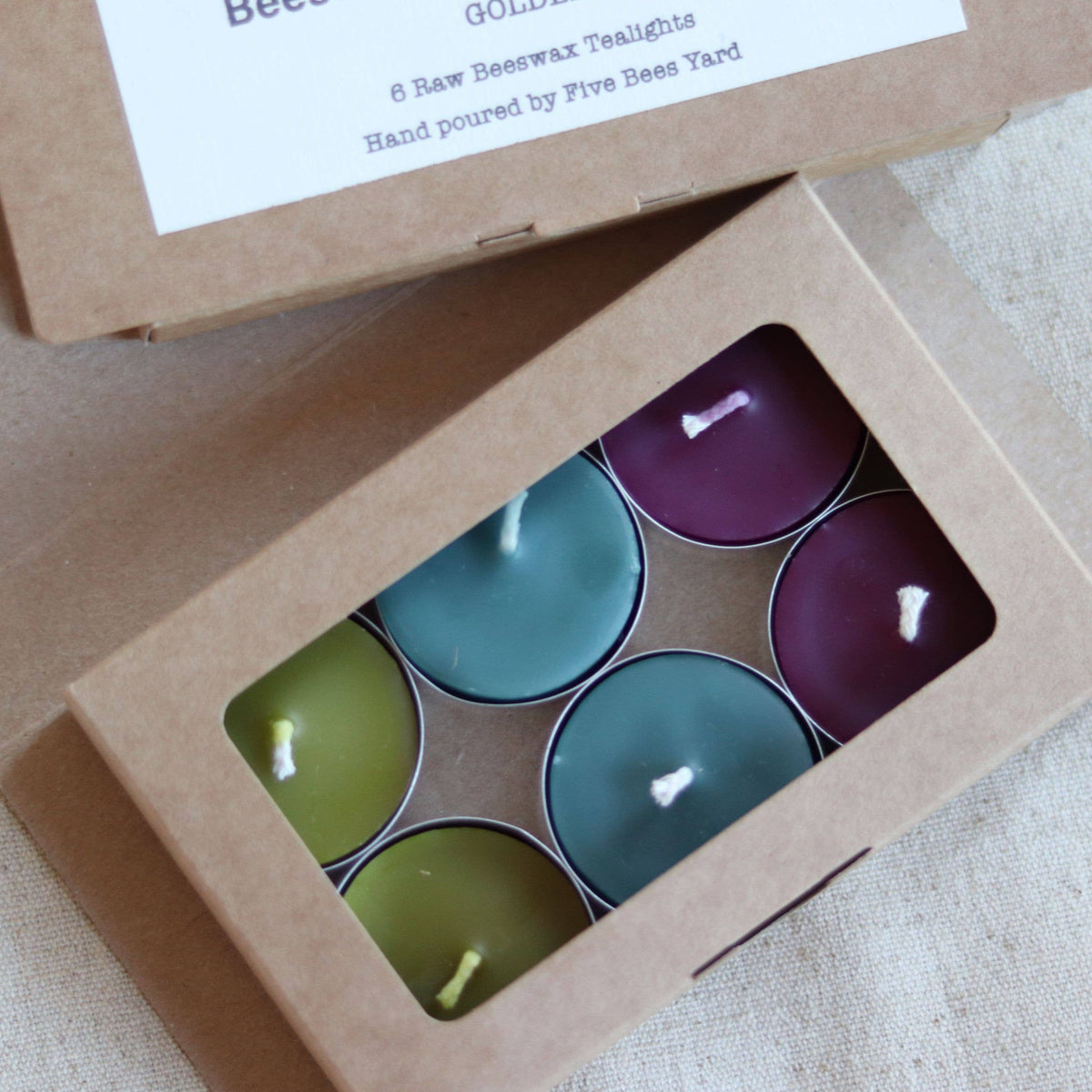 Five Bees Yard - Colourful Set of Eco Friendly Candles | Handmade Gift
