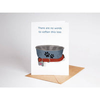 No Words Dog Loss Sympathy Card