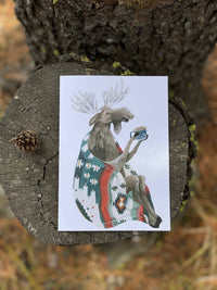 Canyon & Cove Art - Aztec Moose Card