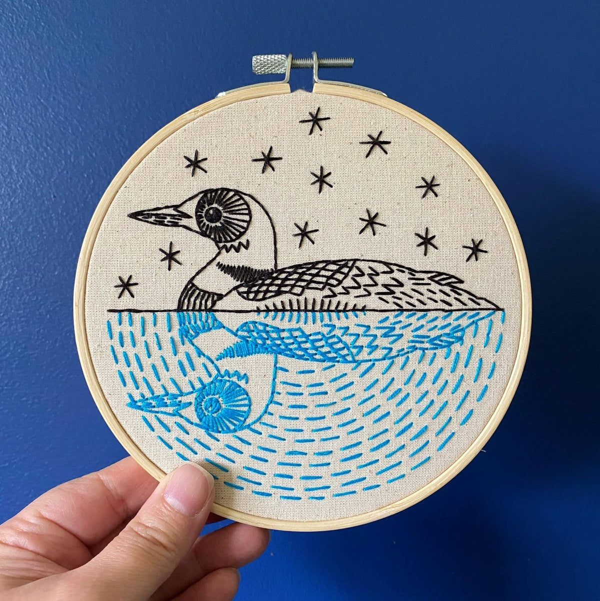 Hook, Line & Tinker  - Loon Embroidery Kit