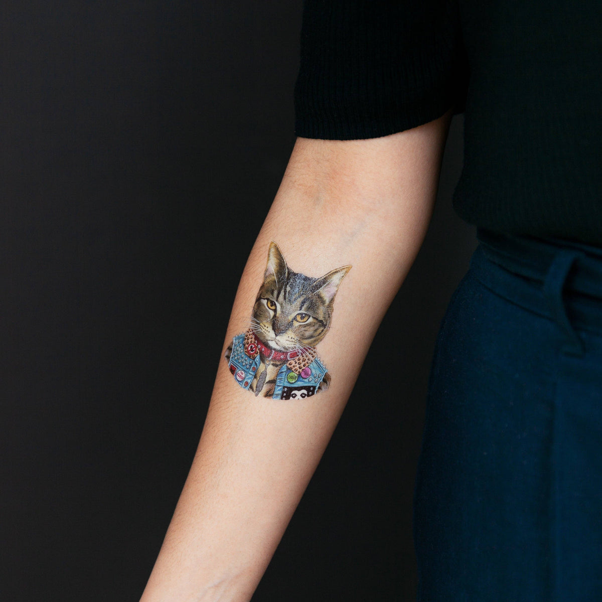 Tattly - Punk Cat Tattoo Pair