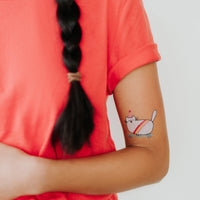 Tattly - Skateboard Kitty Tattoo Pair