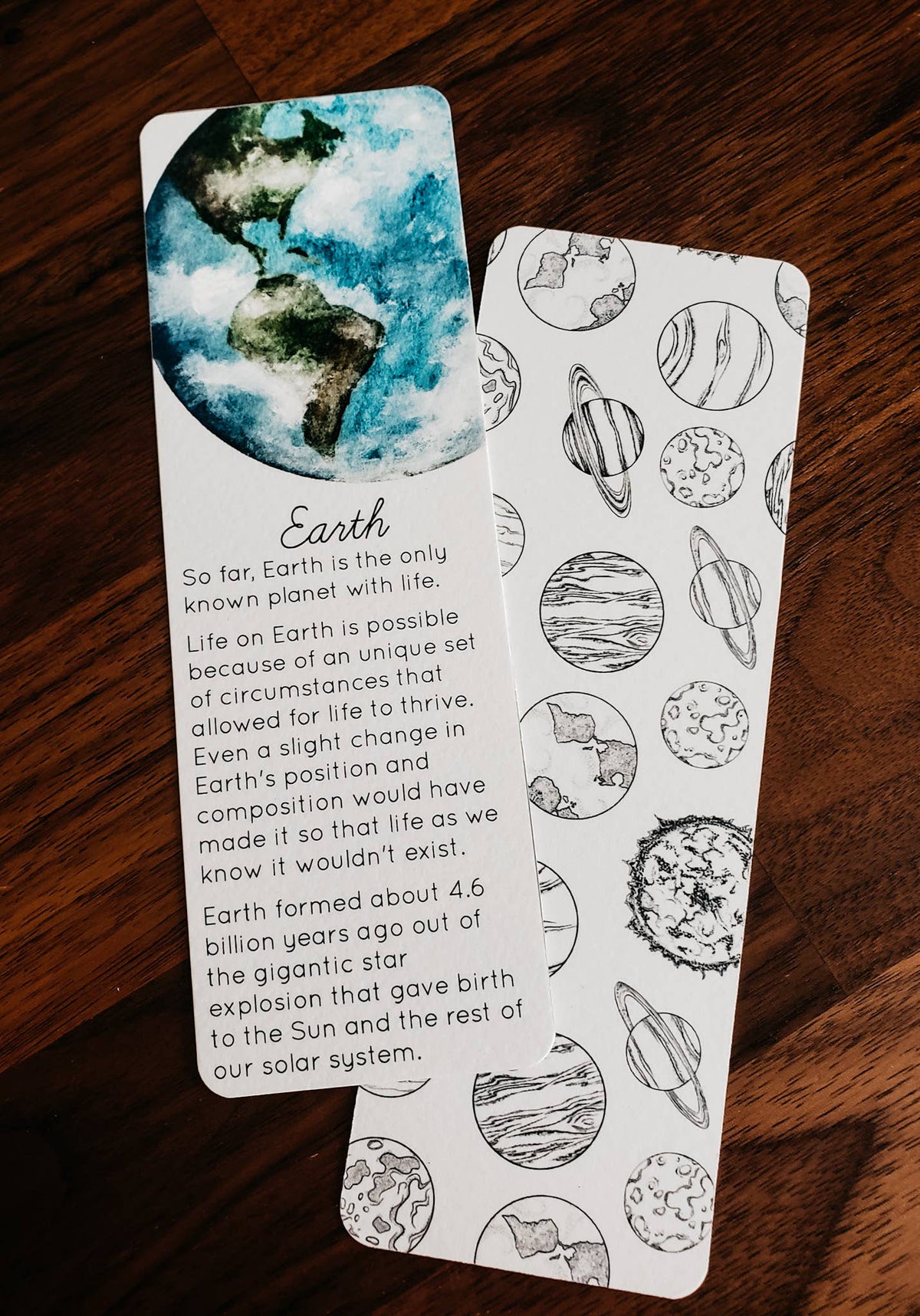 Solar System Bookmarks Pack - Set of 9 Bookmarks