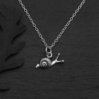 Sterling Silver 18 Inch Snail Charm Necklace