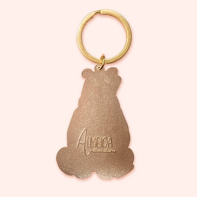 Grizzly Bear Keychain | Hard Enamel