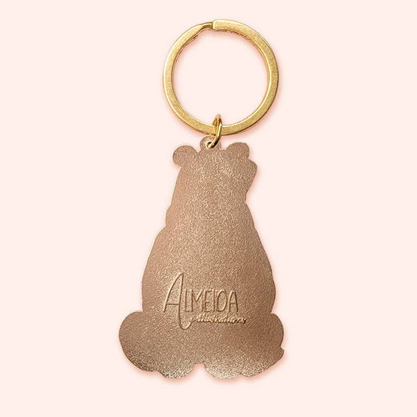 Grizzly Bear Keychain | Hard Enamel