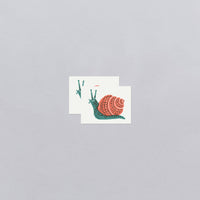 Tattly - Snail Tattoo Pair